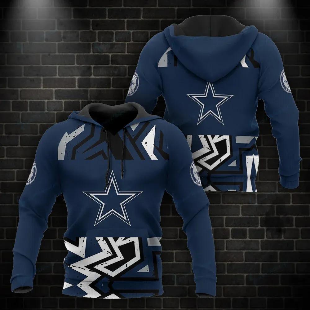 NFL Dallas Cowboys 3D Hoodie 25, NFL Hoodie Moonbestprint