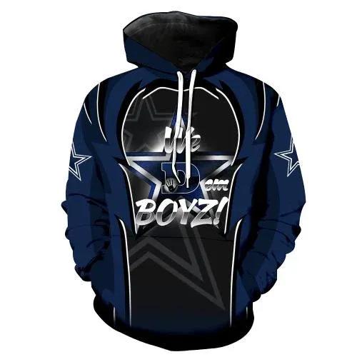NFL Dallas Cowboys 3D Hoodie 4, NFL Hoodie Moonbestprint
