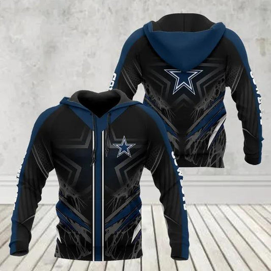 NFL Dallas Cowboys 3D Hoodie 5, NFL Hoodie Moonbestprint