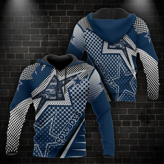 NFL Dallas Cowboys 3D Hoodie 8, NFL Hoodie Moonbestprint