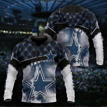 NFL Dallas Cowboys 3D Hoodie 9, NFL Hoodie Moonbestprint