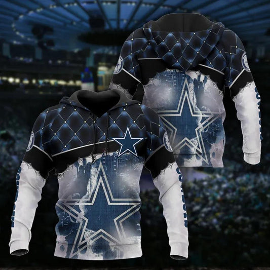 NFL Dallas Cowboys 3D Hoodie 9, NFL Hoodie Moonbestprint