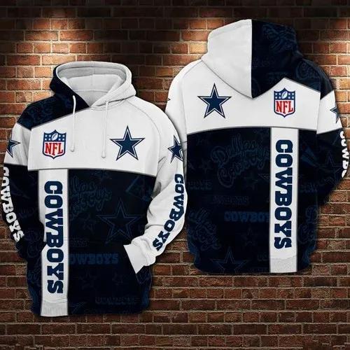 NFL Dallas Cowboys 3D Hoodie, NFL Hoodie Moonbestprint