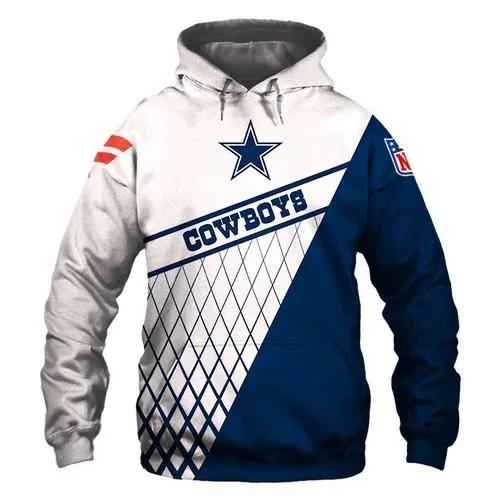 NFL Dallas Cowboys 3D Logo Hoodie 5, NFL Hoodie Moonbestprint