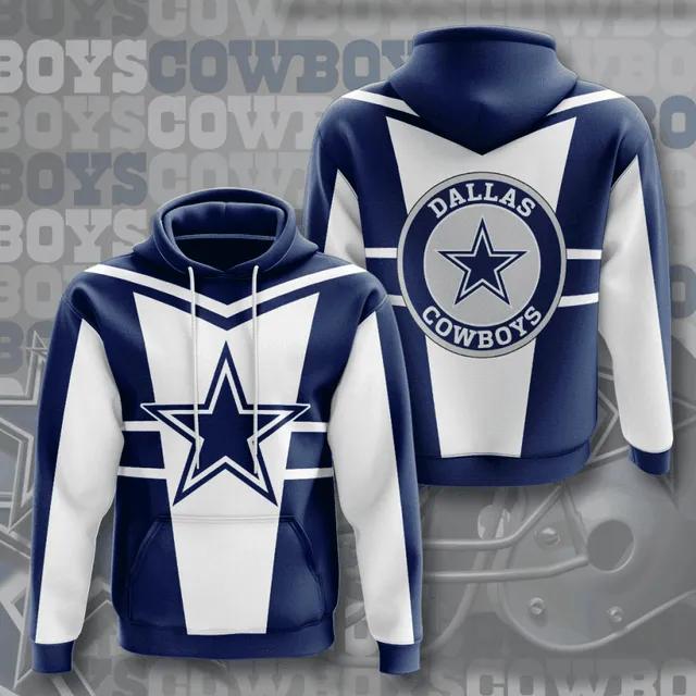 NFL Dallas Cowboys 3D Logo Hoodie 6, NFL Hoodie Moonbestprint