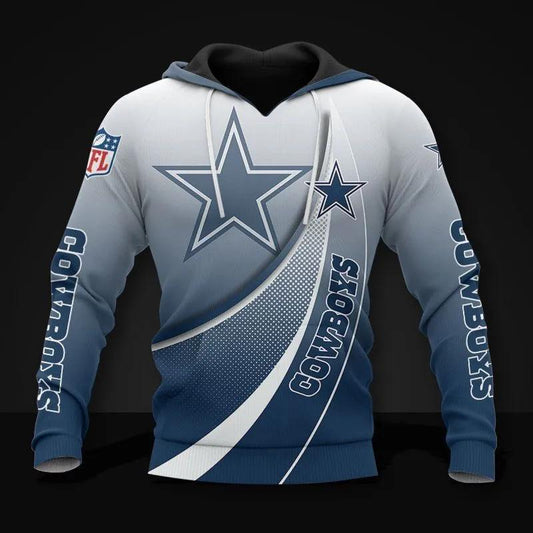 NFL Dallas Cowboys All Over Print Hoodie, NFL Hoodie Moonbestprint