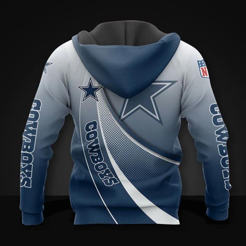 NFL Dallas Cowboys All Over Print Hoodie, NFL Hoodie Moonbestprint