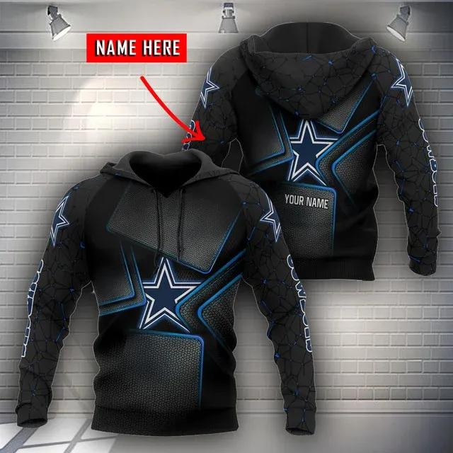 NFL Dallas Cowboys Personalized 3D Hoodie 7, NFL Hoodie Moonbestprint