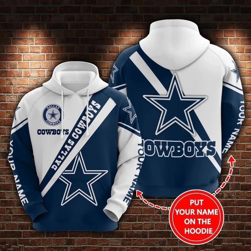 NFL Dallas Cowboys Personalized 3D Hoodie, NFL Hoodie Moonbestprint