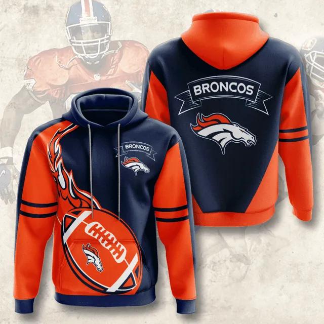 NFL Denver Broncos 3D Hoodie 1, NFL Hoodie Moonbestprint