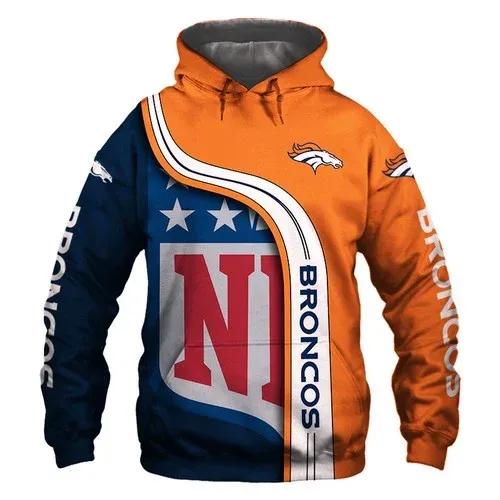 NFL Denver Broncos 3D Hoodie 3, NFL Hoodie Moonbestprint