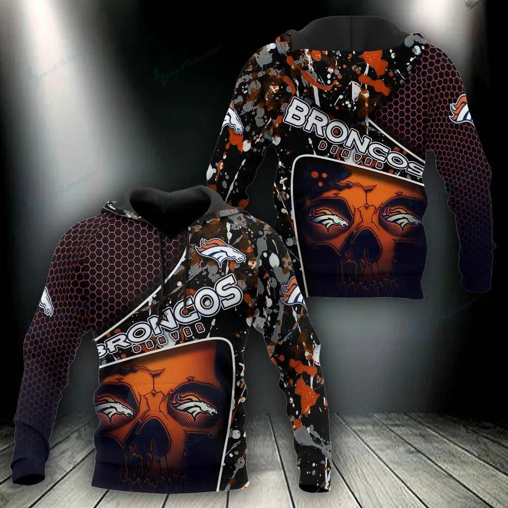 NFL Denver Broncos 3D Hoodie 9, NFL Hoodie Moonbestprint
