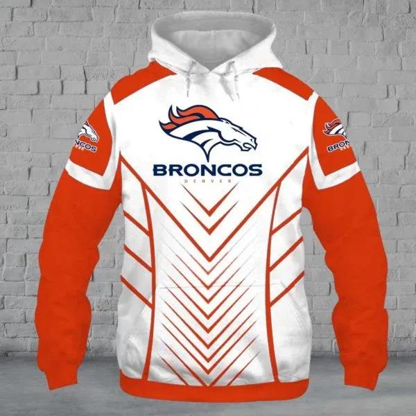 NFL Denver Broncos Logo 3D Hoodie 8, NFL Hoodie Moonbestprint