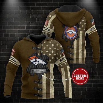 NFL Denver Broncos Personalized 3D Hoodie 10, NFL Hoodie Moonbestprint