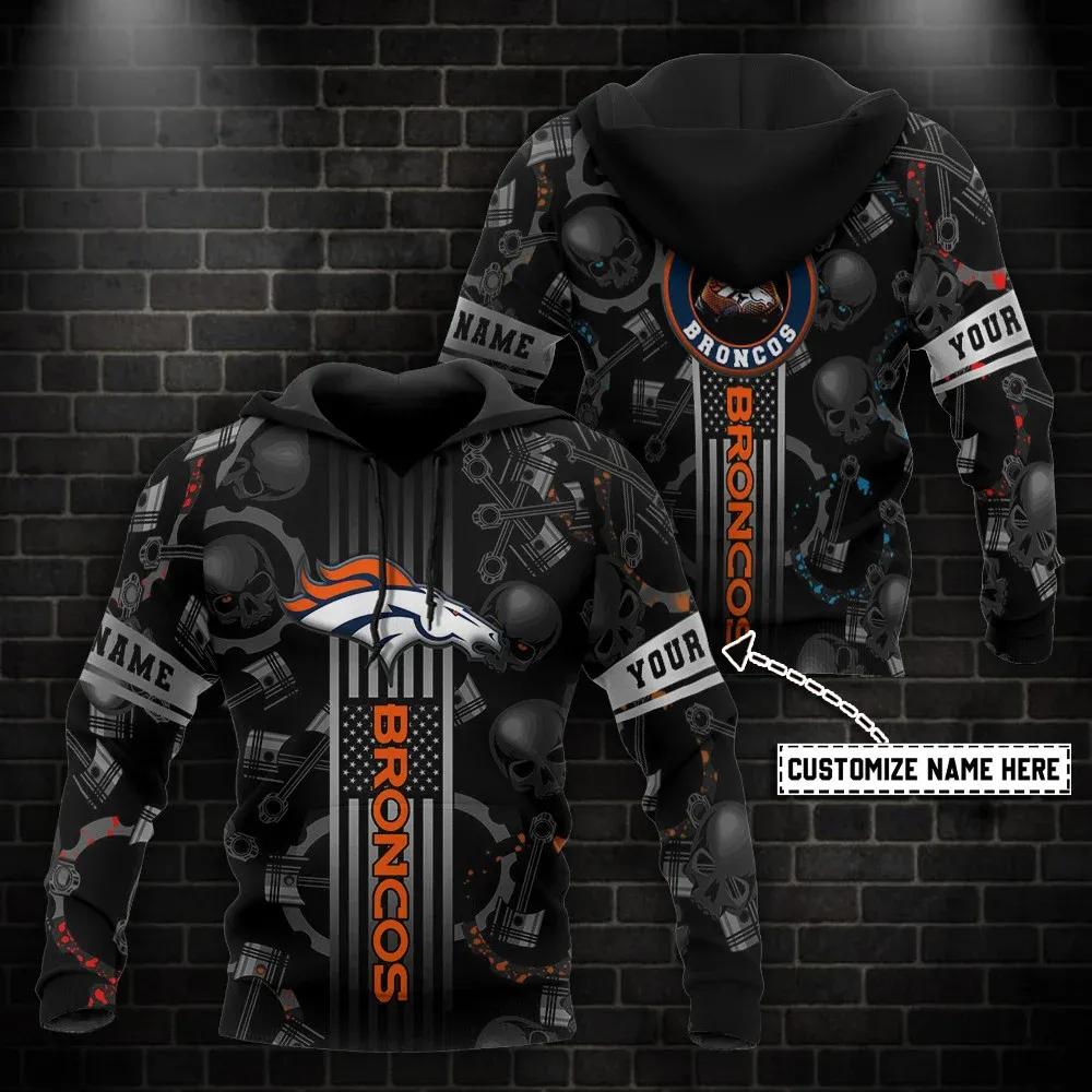 NFL Denver Broncos Personalized 3D Hoodie 2, NFL Hoodie Moonbestprint