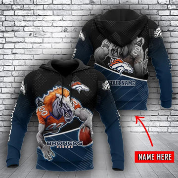 NFL Denver Broncos Personalized 3D Hoodie 4, NFL Hoodie Moonbestprint