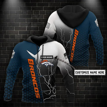 NFL Denver Broncos Personalized 3D Hoodie 5, NFL Hoodie Moonbestprint