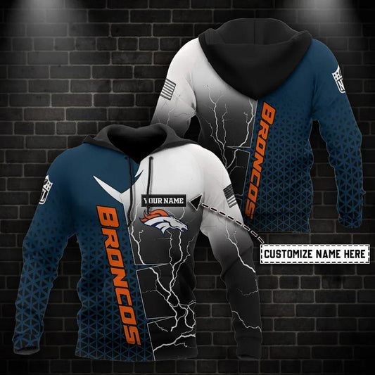 NFL Denver Broncos Personalized 3D Hoodie 5, NFL Hoodie Moonbestprint