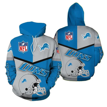 NFL Detroit Lions 3D Hoodie 10, NFL Hoodie Moonbestprint