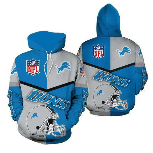NFL Detroit Lions 3D Hoodie 10, NFL Hoodie Moonbestprint