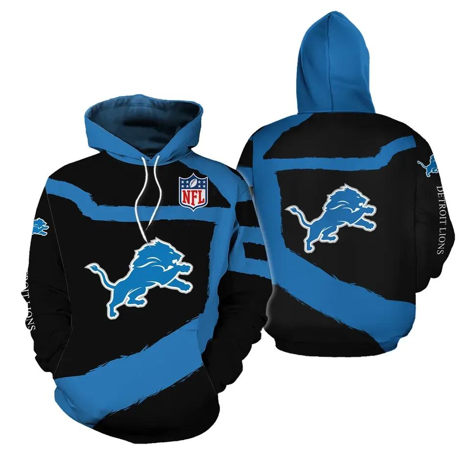 NFL Detroit Lions 3D Hoodie 12, NFL Hoodie Moonbestprint