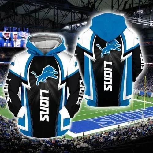NFL Detroit Lions 3D Hoodie, NFL Hoodie Moonbestprint
