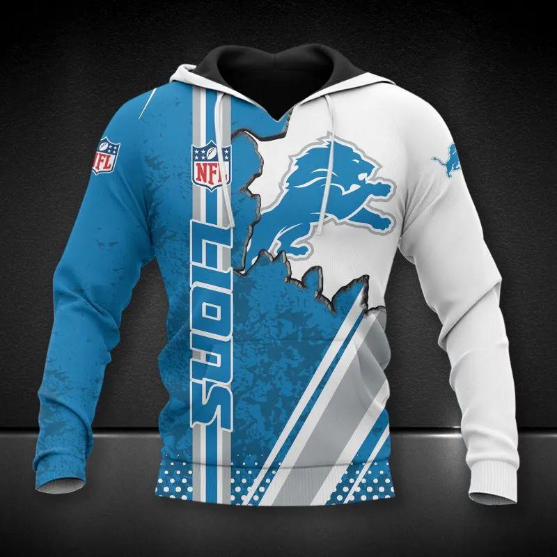 NFL Detroit Lions All Over Print Hoodie, NFL Hoodie Moonbestprint