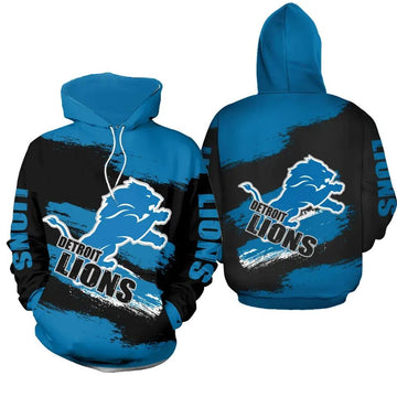 NFL Detroit Lions Logo 3D Hoodie 1, NFL Hoodie Moonbestprint