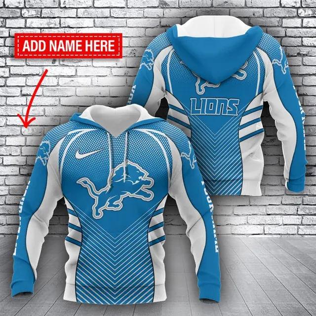 NFL Detroit Lions Personalized 3D Hoodie 2, NFL Hoodie Moonbestprint
