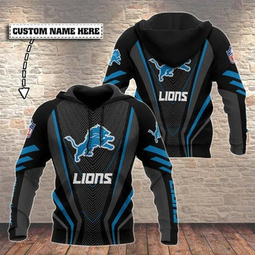 NFL Detroit Lions Personalized 3D Hoodie 3, NFL Hoodie Moonbestprint