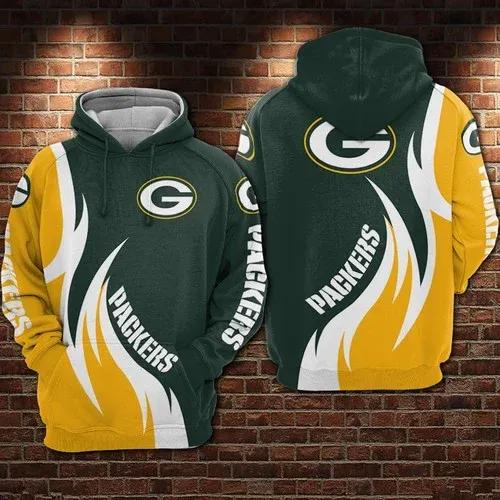 NFL Green Bay Packers 3D Hoodie 4, NFL Hoodie Moonbestprint