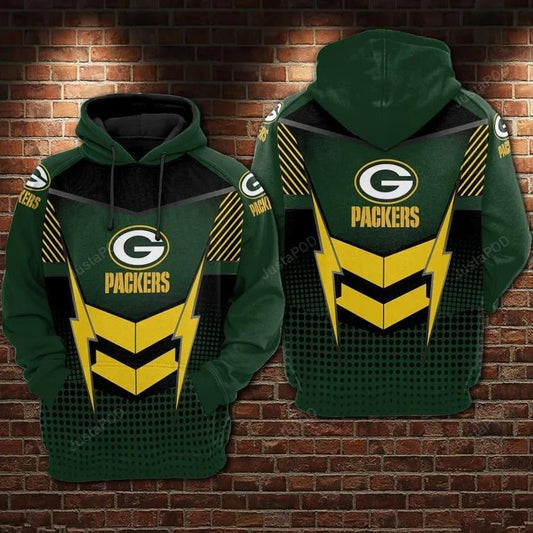 NFL Green Bay Packers 3D Hoodie 8, NFL Hoodie Moonbestprint