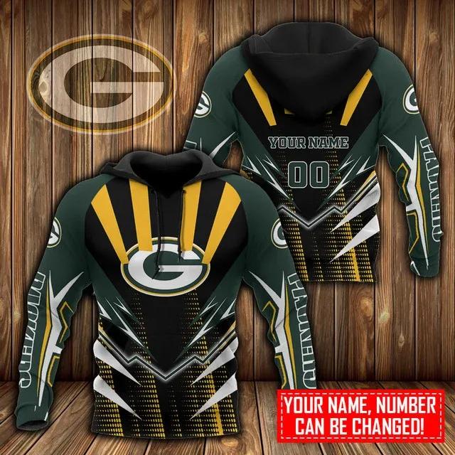 NFL Green Bay Packers Personalized 3D Hoodie 2, NFL Hoodie Moonbestprint