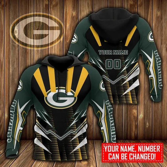 NFL Green Bay Packers Personalized 3D Hoodie 2, NFL Hoodie Moonbestprint
