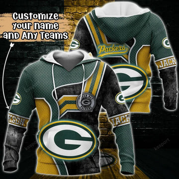 NFL Green Bay Packers Personalized 3D Hoodie 3, NFL Hoodie Moonbestprint