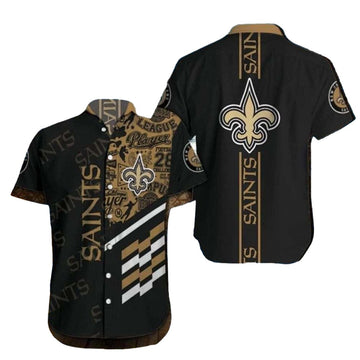 NFL Hawaiian Saints Shirt With Checkered Flag And Team Logo Accent - Moonbestprint