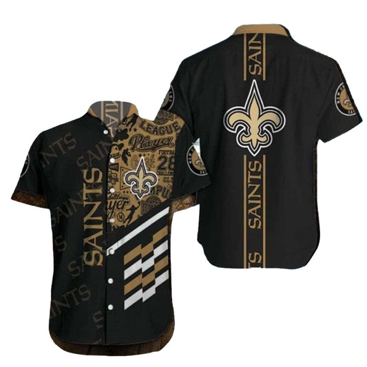 NFL Hawaiian Saints Shirt With Checkered Flag And Team Logo Accent - Moonbestprint