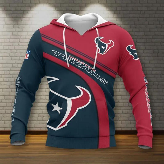 NFL Houston Texans All Over Print Hoodie, NFL Hoodie Moonbestprint