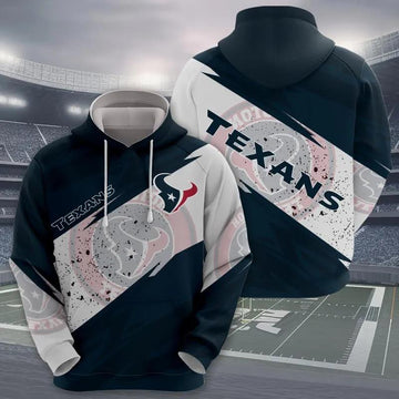NFL Houston Texans Logo 3D Hoodie 2, NFL Hoodie Moonbestprint