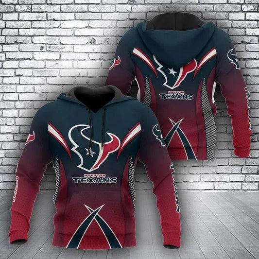 NFL Houston Texans Logo 3D Hoodie 4, NFL Hoodie Moonbestprint