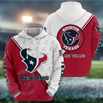NFL Houston Texans Logo 3D Hoodie 6, NFL Hoodie Moonbestprint