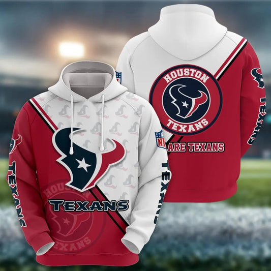 NFL Houston Texans Logo 3D Hoodie 6, NFL Hoodie Moonbestprint