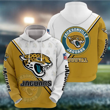 NFL Jacksonville Jaguars Logo 3D Hoodie 2, NFL Hoodie Moonbestprint