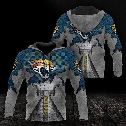 NFL Jacksonville Jaguars Logo 3D Hoodie, NFL Hoodie Moonbestprint