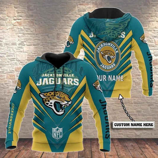 NFL Jacksonville Jaguars Personalized 3D Hoodie 3, NFL Hoodie Moonbestprint