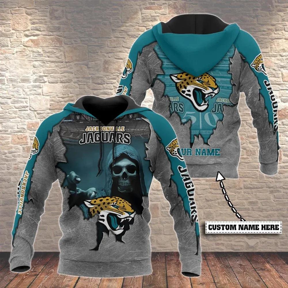 NFL Jacksonville Jaguars Personalized Hoodie, NFL Hoodie Moonbestprint