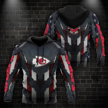 NFL Kansas City Chiefs 3D Hoodie 10, NFL Hoodie Moonbestprint