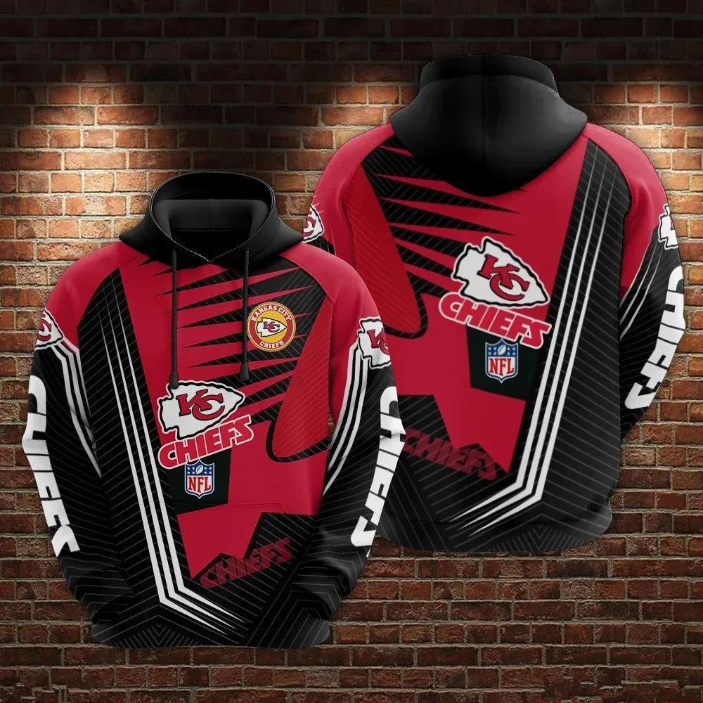 NFL Kansas City Chiefs 3D Hoodie 12, NFL Hoodie Moonbestprint