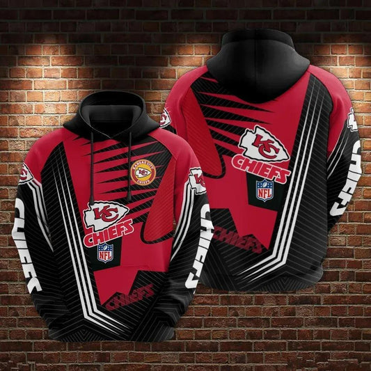 NFL Kansas City Chiefs 3D Hoodie 12, NFL Hoodie Moonbestprint
