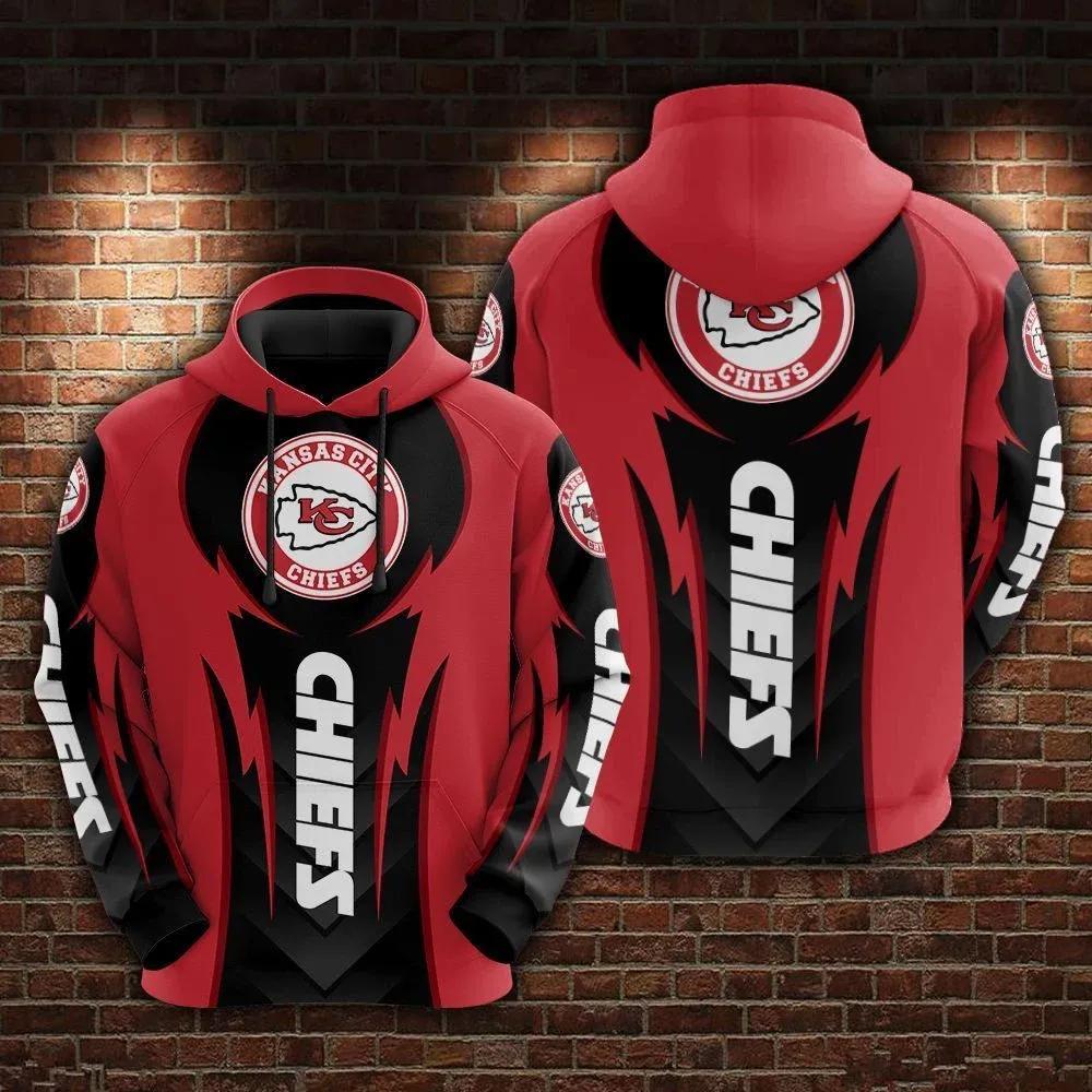 NFL Kansas City Chiefs 3D Hoodie 17, NFL Hoodie Moonbestprint